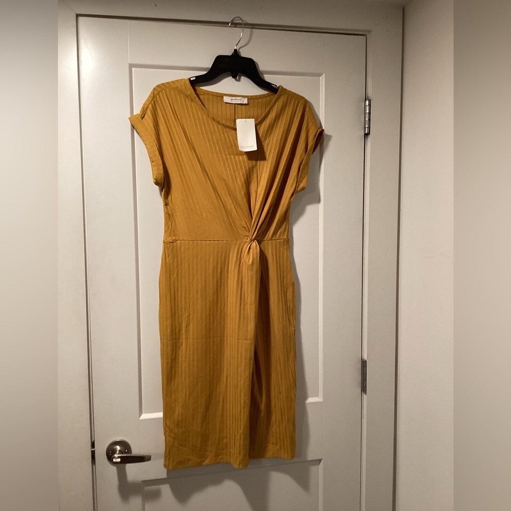 Promod Mustard Yellow Dress
